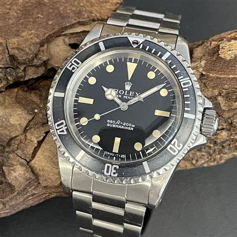 submariner nero rolex anni 80 con bracciale vintage|rolex subacqueo.